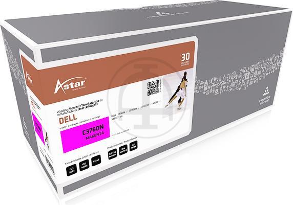 Produktbild Astar Magenta - kompatibel - Tonerpatrone - für Dell C3760dn (M)