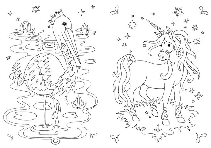 Immagine prodotto Tessloff Libro da colorare con adesivi glitterati. Animali magici