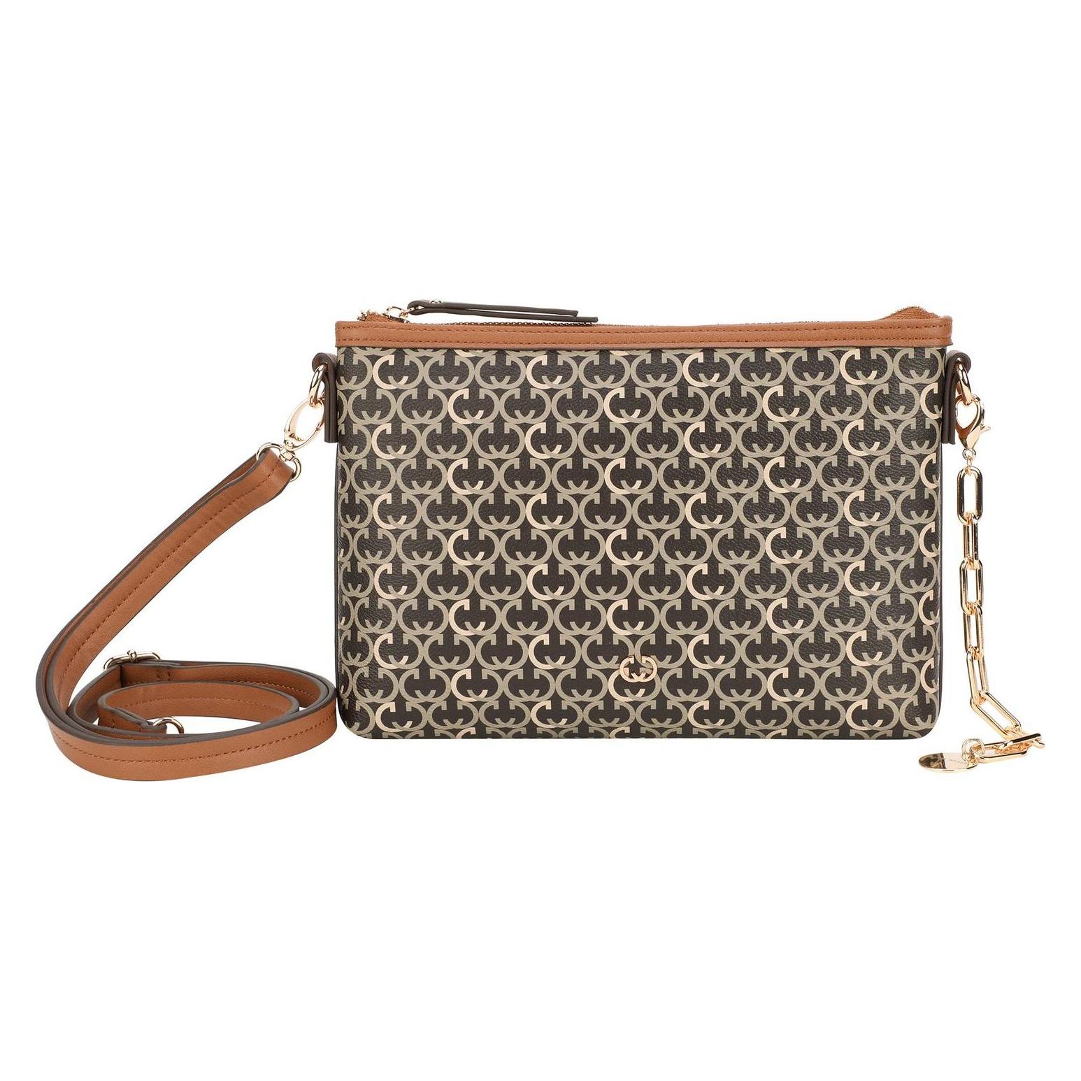 Gerry Weber, Damen, Handtasche, Aeon Shoulder Bag, Mehrfarbig, Braun, Beige