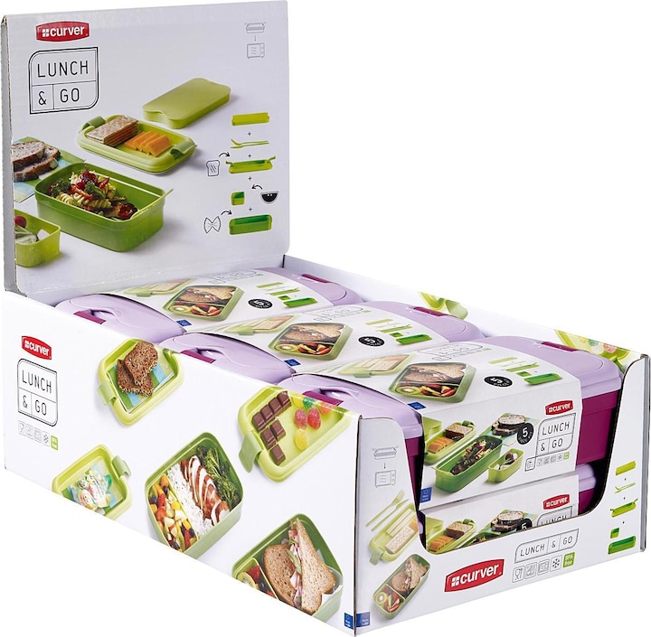 Productafbeelding Curver Lunchbox 'Lunch & go' inkl. Besteck