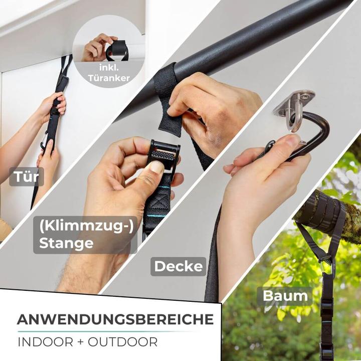Actual product image Pullup & Dip FREESIXD Pocket - Mobiler mini Schlingentrainer für indoor & outdoor