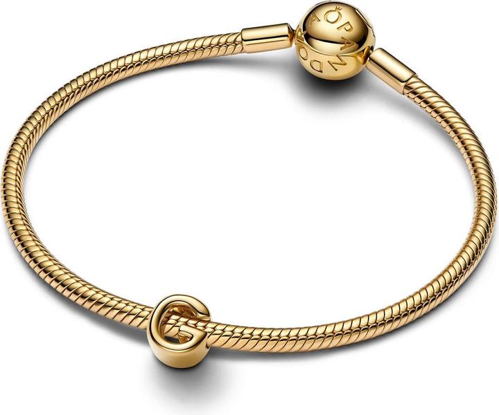 Image du produit Pandora Charm Lettre G Plaqué Or (Plaqué or, Métal)