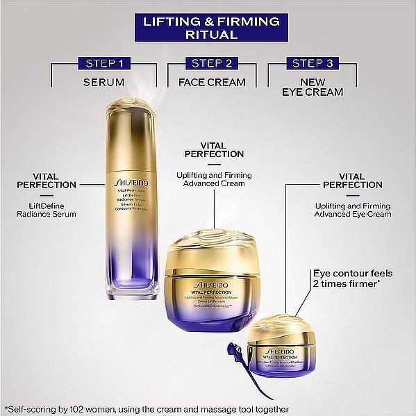 Image du produit Shiseido Vital Perfection Advanced (Crème pour les yeux, 15 ml, Jour + nuit)