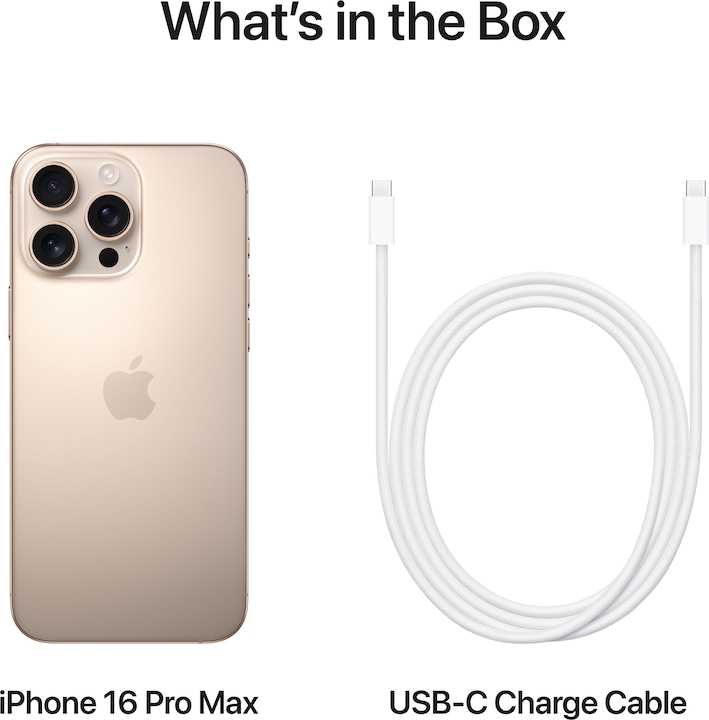 Produktbild Apple iPhone 16 Pro Max (1000 GB, Desert Titanium, 6.90", SIM + eSIM, 48 Mpx, 5G)