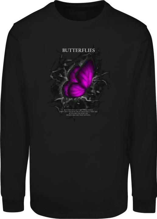Produktbild Merchcode Butterflies Longsleeve With Cuffrib - 177151 (XXL)