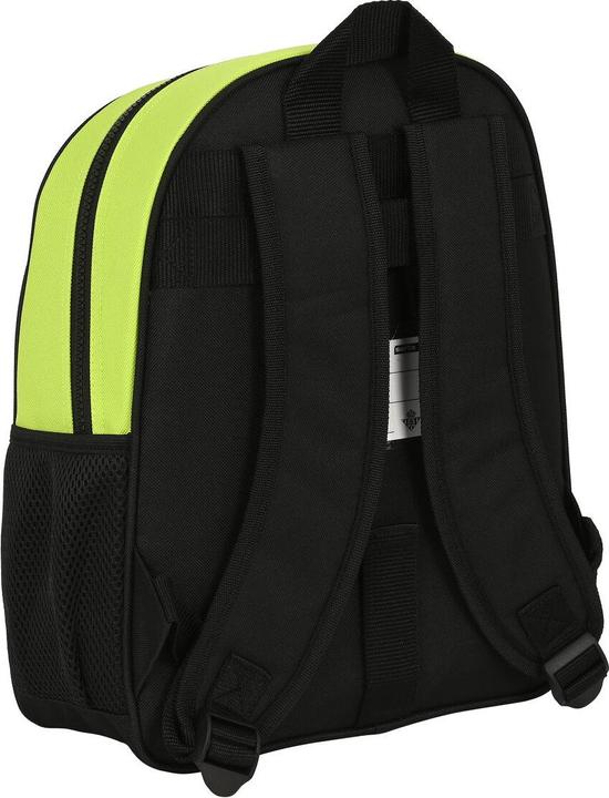 Produktbild Real Betis Balompié Schulrucksack Schwarz Neongrün 28 x 34 x 10 cm