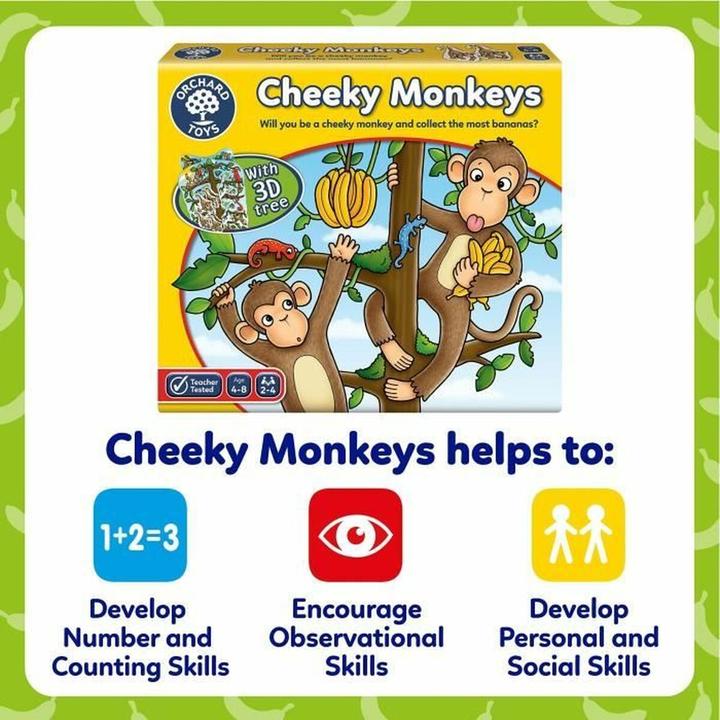 Actual product image Orchard Tischspiel Cheecky Monkeys (FR) (French, Italian, 4 Players)
