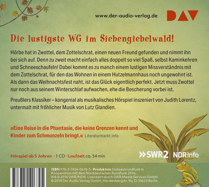 Produktbild Hörbe und sein Freund Zwottel (Nico Holonics, Otfried Preussler, Sandra Schwittau, Deutsch)