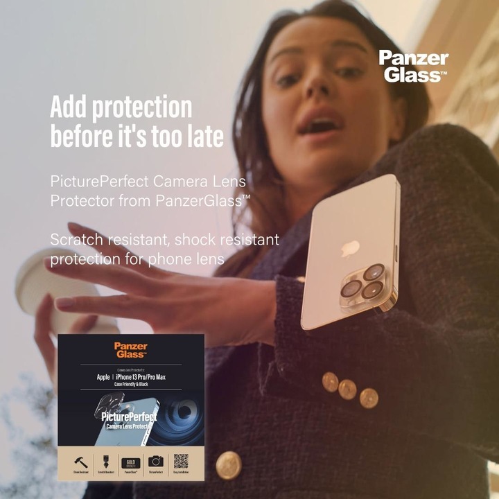 Productafbeelding PanzerGlass Camera beschermer (1 Stuk, Apple iPhone 13 Pro Max, Apple iPhone 13 Pro)