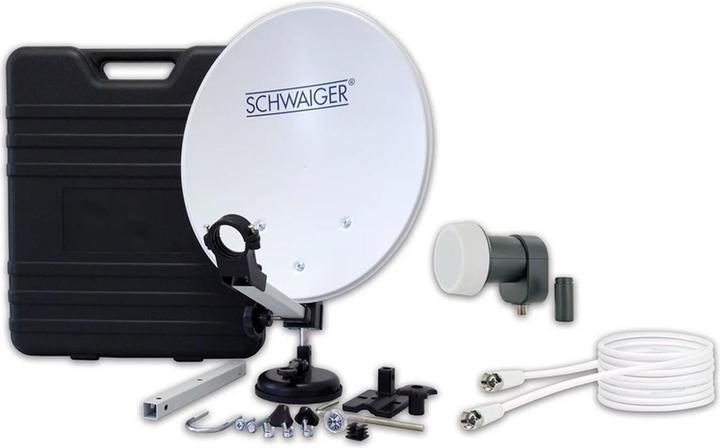 Schwaiger Camping SAT Set Single LNB (Parabolantenne, DVB-S / -S2)