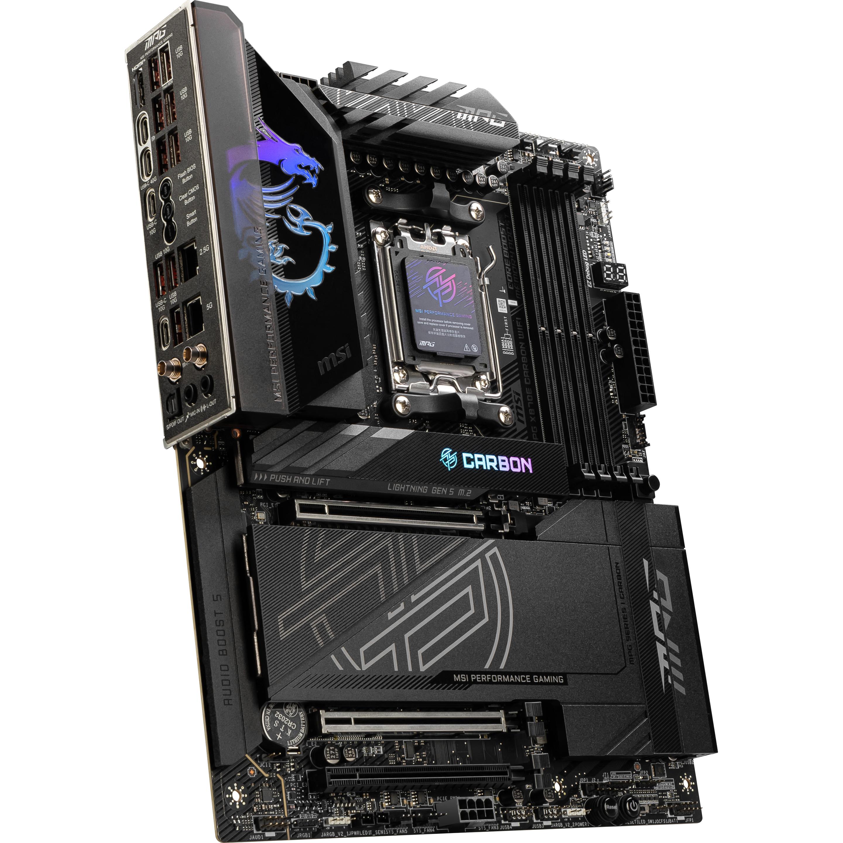 MSI MPG X870E Carbon WiFi (AM5, AMD X870E, ATX), Mainboard