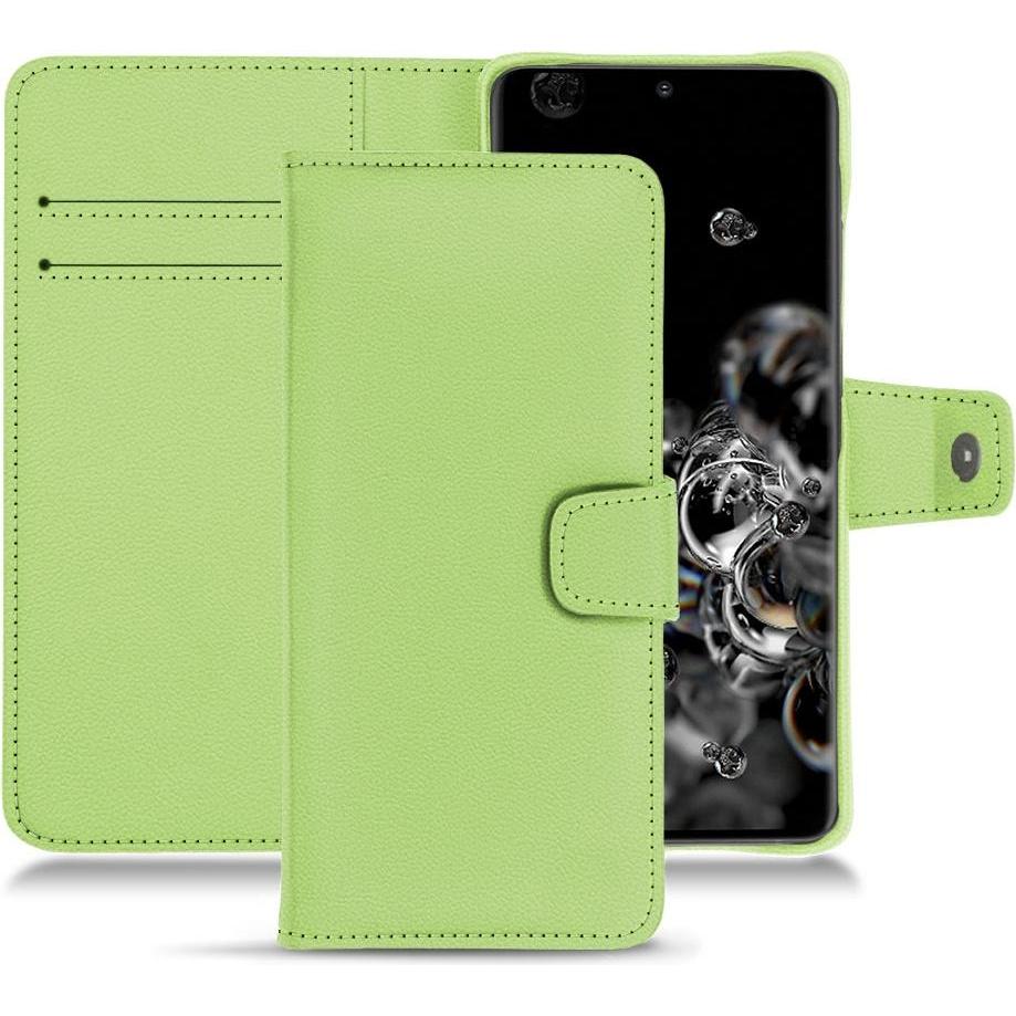Noreve Lederschutzhülle Wallet (Samsung Galaxy S20+ 5G), Smartphone Hülle, Grün