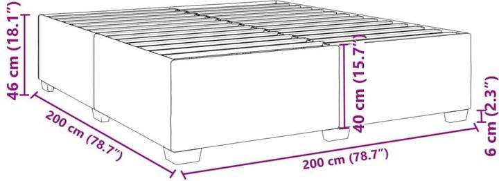Image du produit vidaXL Bettgestell (200 x 200 cm)