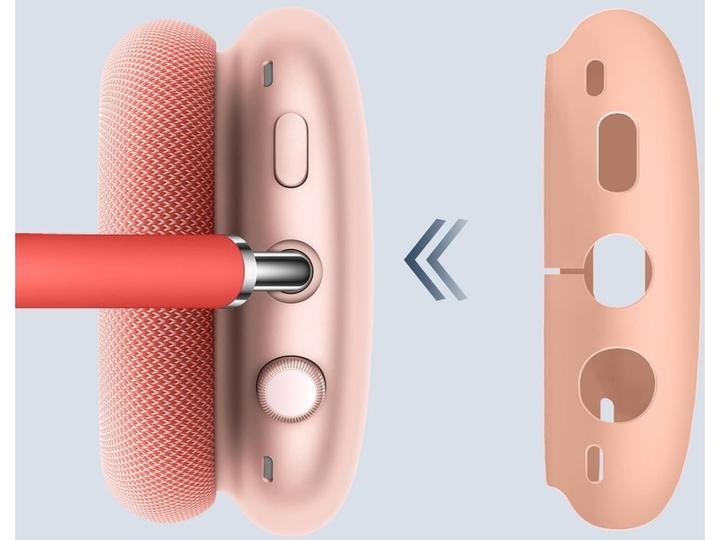 Image du produit Screenguard Etui en silicone liquide 3-en-1 Set Rosy (Sac pour écouteurs)