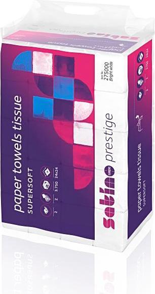Image du produit Wepa Essuie-mains en papier pliage en Z Satino Prestige, 2 plis, 3750 feuilles (1 x)