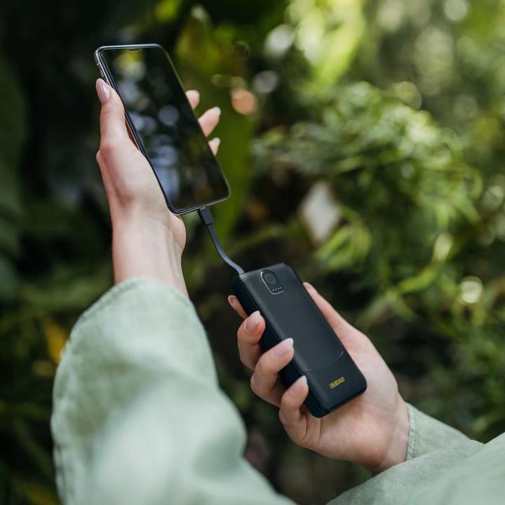 Image du produit Dudao Powerbank K10 10000mAh 2.4A 2 x USB-A - schwarz (10000 mAh, 12 W, 37 Wh)