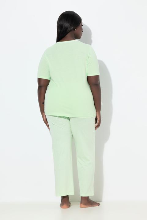 Produktbild Ulla Popken Pyjama, Zweiteiler, Punkte, Halbarm