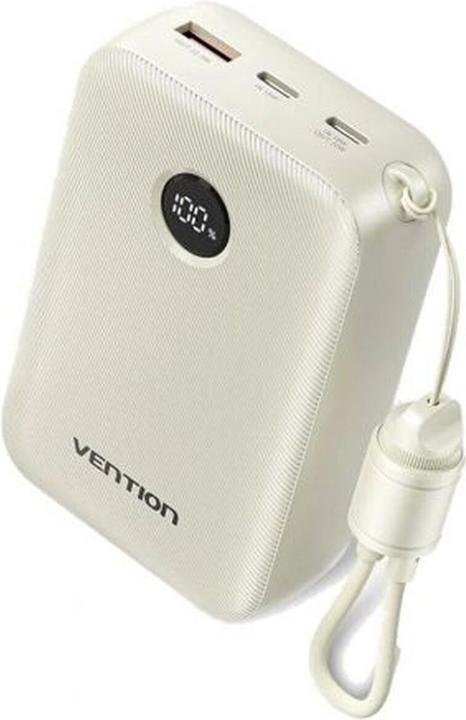 Actual product image Vention POWER BANK USB 20000MAH 22.5W/BEIGE FKBN0-C (20000 mAh, 22.50 W, 77 Wh)