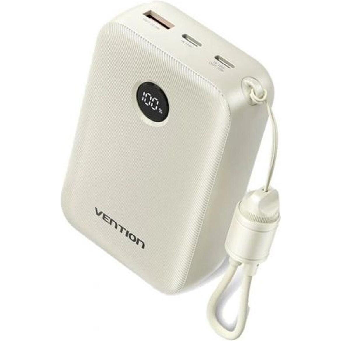 Vention POWER BANK USB 20000MAH 22.5W/BEIGE FKBN0-C (20000 mAh, 22.50 W, 77 Wh), Powerbank, Beige