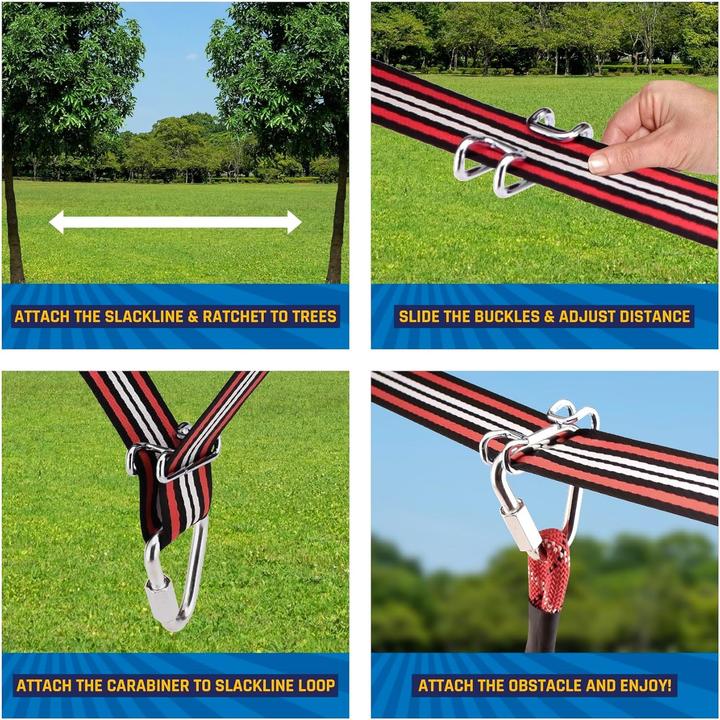 Actual product image Fofana Ninja Warrior Obstacle Course - 45 pieces (20 m)