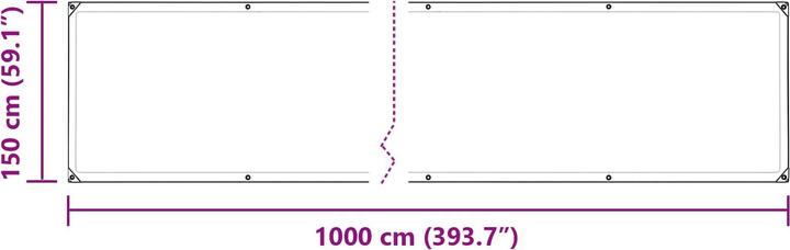 Produktbild vidaXL Planen (10 x 1.50 m)