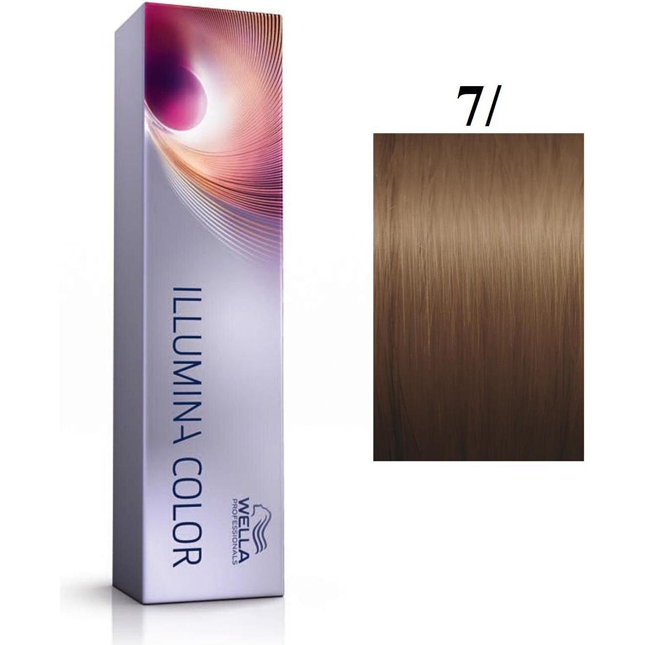 Wella, Tinta, Vopsea permanenta Illumina Colour 7/, Blond Mediu, 60ml (Biondismo)