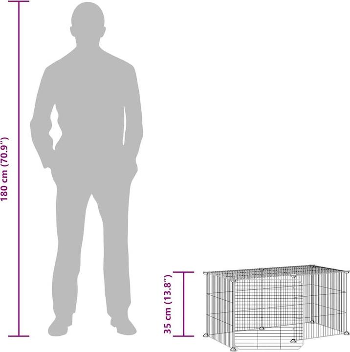 Produktbild vidaXL Haustierkäfig