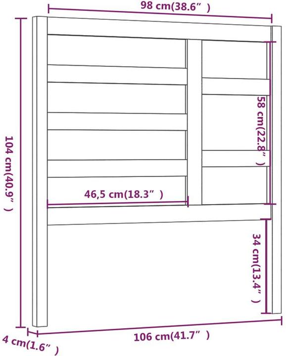 Immagine prodotto vidaXL Edan (106 x 4 x 104 cm)