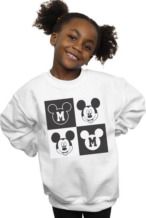 Produktbild Disney Mickey Mouse Smiling Squares Sweatshirt Mädchen (128)