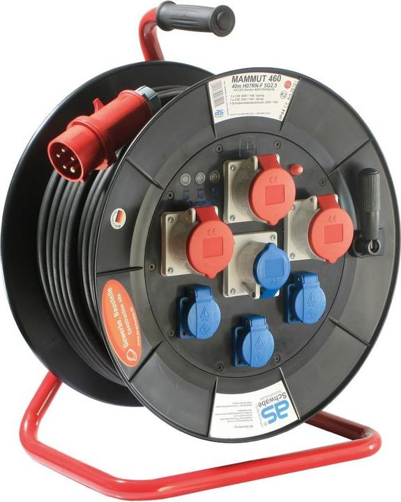 As - Schwabe Kabelhaspel 40,00 m Zwart CEE-stekker 26101 (40 m, 2.50 mm²)