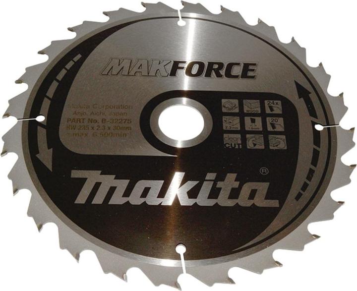 Actual product image Makita MAKFORCE Circular Saw Blade Ø 235x30x24Z