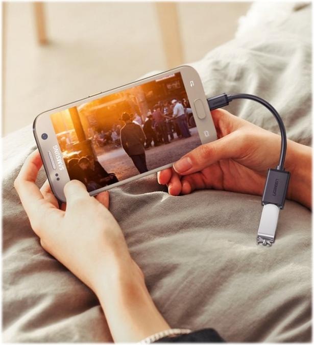 Actual product image Ugreen Micro USB 2.0 OTG Adapter Cable (0.10 m, USB 2.0)