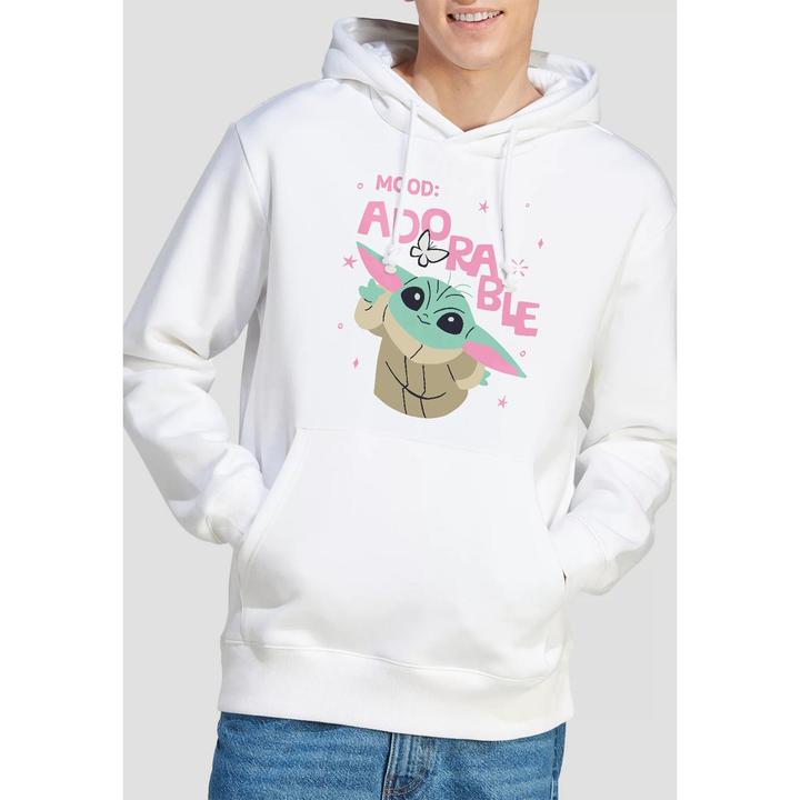 Immagine prodotto Star Wars Mood Adorable Felpa con Cappuccio Grogu Uomo (L)