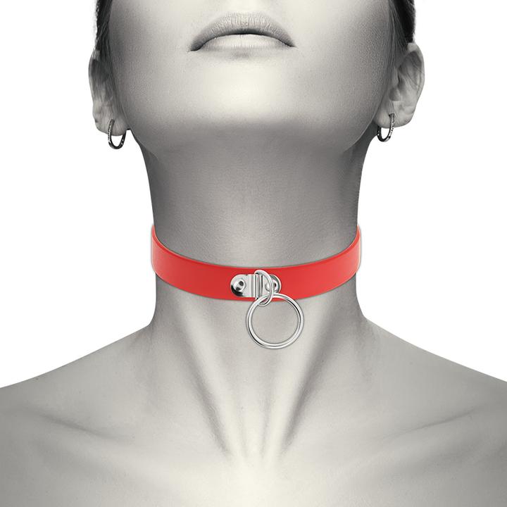 Actual product image Coquette Chic Desire Handmade Choker Fetish - Red