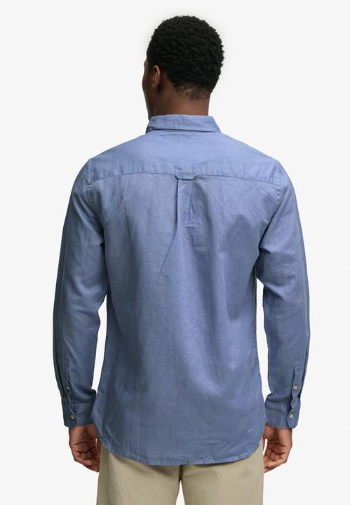 Immagine prodotto Superdry Baumwoll-Leinen-Hemd mit langen Ärmeln (S)