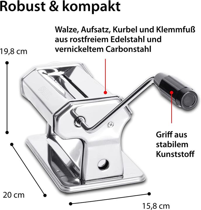 Immagine prodotto ADE Macchina per la pasta KG2102 Argento