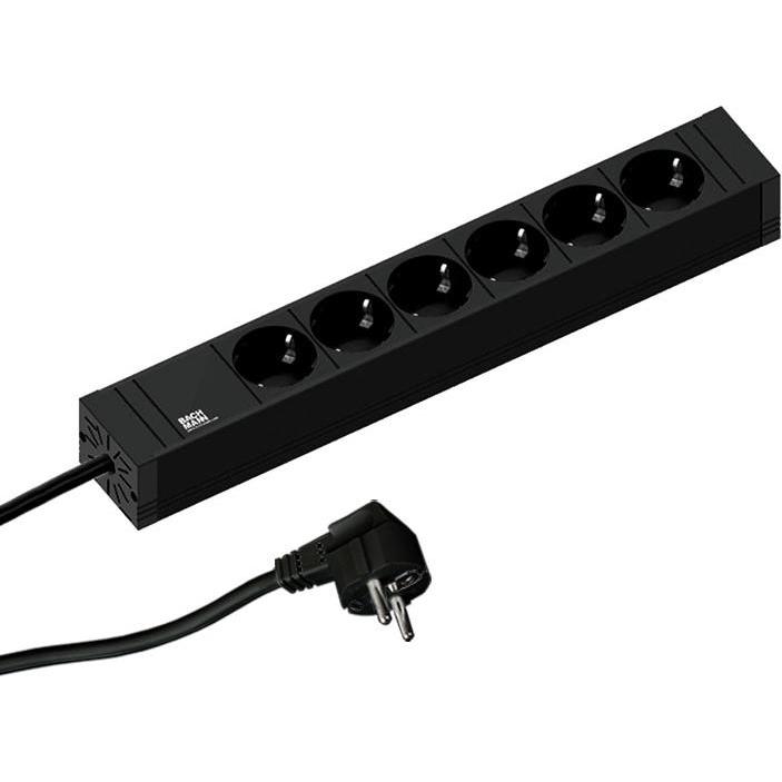 Thumbnail - Bachmann, Steckdosenleiste, CONNECT LINE 6xCEE7/3 without (6 x, CEE 7/3, 2 m)