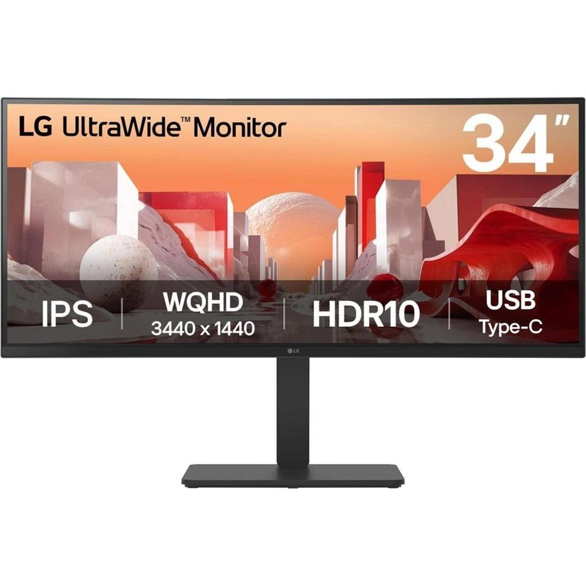 LG UltraWide 34BA75QE-B (3440 x 1440 Pixel, 34"), Monitor, Schwarz