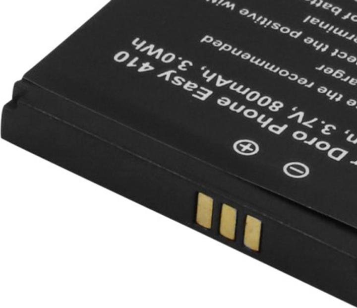 Actual product image Avizar Li-Ion Akku 3.7V 800mAh Doro PhoneEasy 410/611/612