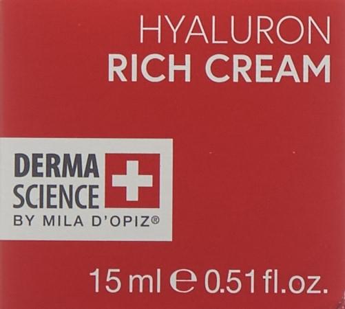Actual product image Derma Science Hyaluron Rich Cream Creme (15 ml, 24h cream)