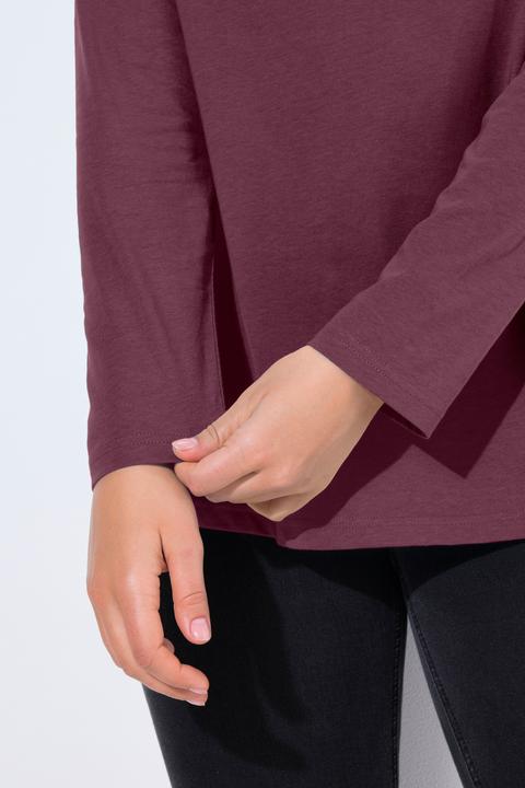 Produktbild Ulla Popken Shirt, Slim, V-Ausschnitt, Langarm (62)