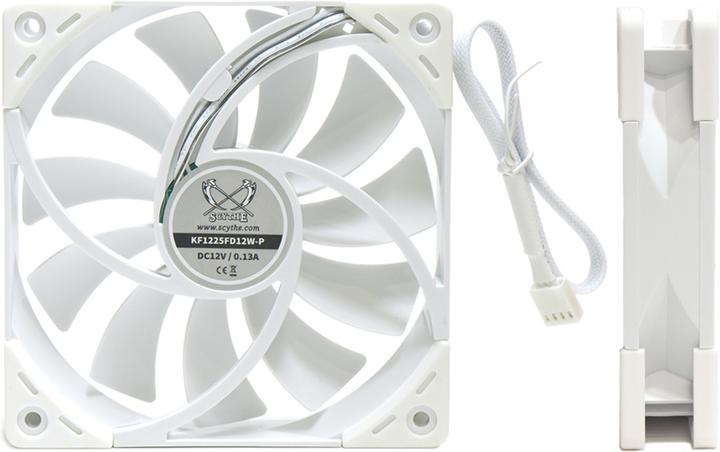 Actual product image Scythe Kaze Flex 120 White PWM fan, 300-1200rpm (120 mm, 1 x)
