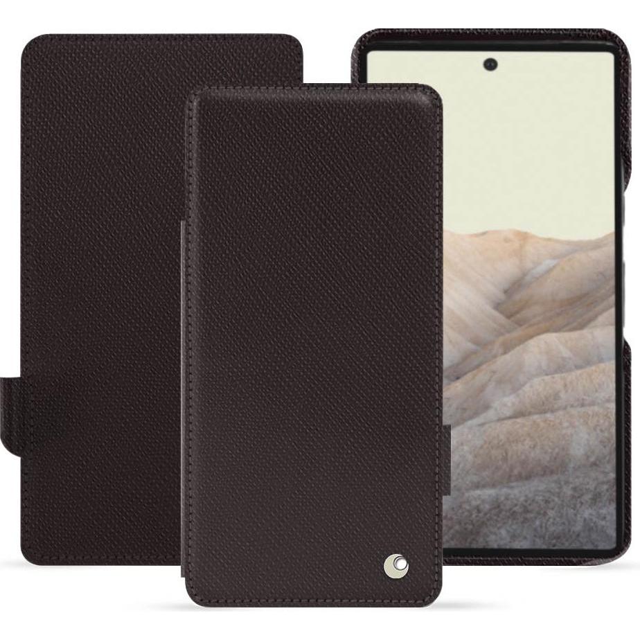 Noreve Lederschutzhülle horizontal (Google Pixel 7), Smartphone Hülle, Braun