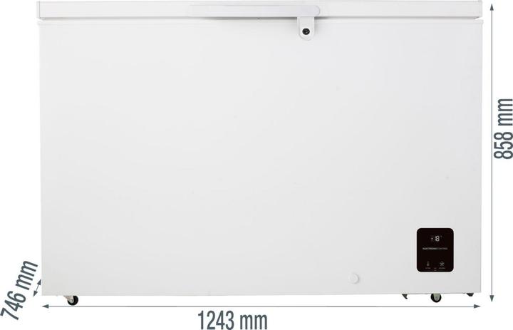 Image du produit Gorenje FH 37 DAW Congélateur bahut D 372L 85,5x124,3x74,6cm serrure (Autonome, 372 l)