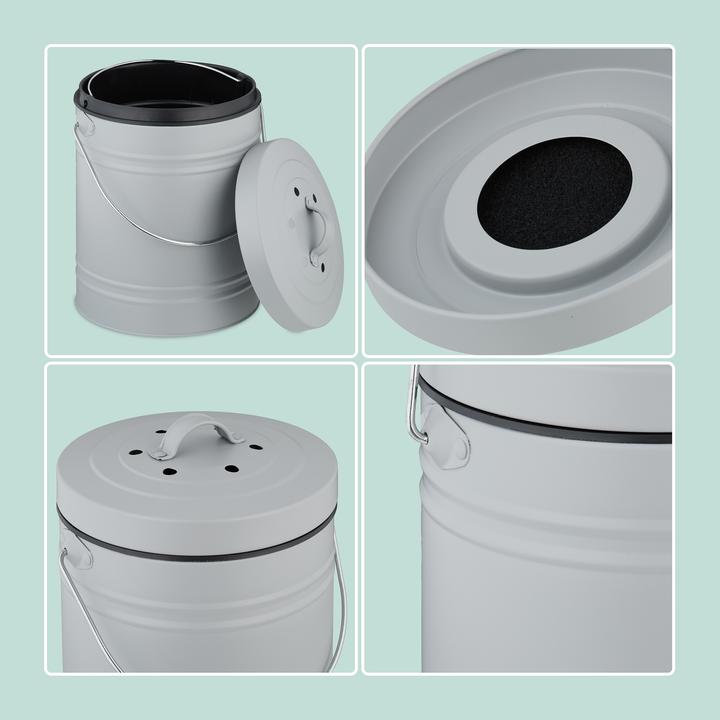 Produktbild Relaxdays Komposteimer mit Geruchsfilter 5 Liter (5 l)