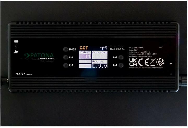 Produktbild Patona RGB- 188A Soft Lampe APP (Videoleuchte)