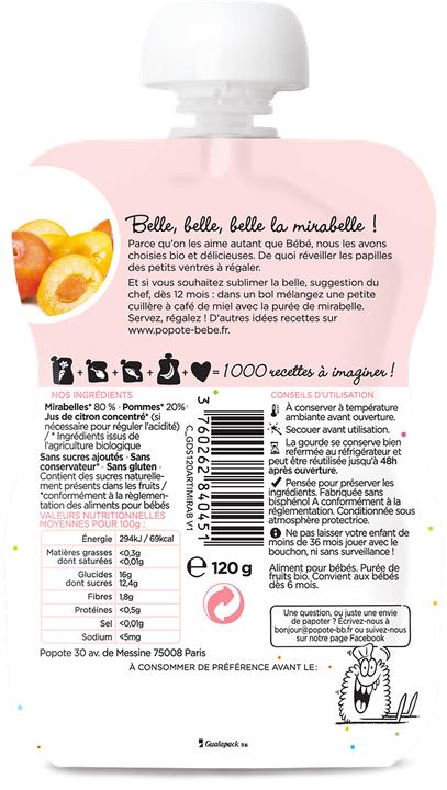 Actual product image Popote Quetschie Mirabelle BIO (120 g)