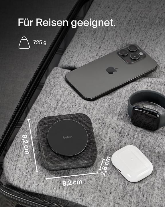 Image du produit Belkin BoostCharge Pro 2-in-1 Qi2 Ladestation (15 W)