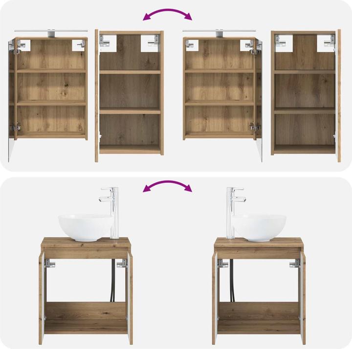 Produktbild vidaXL Badezimmerschrank-Set