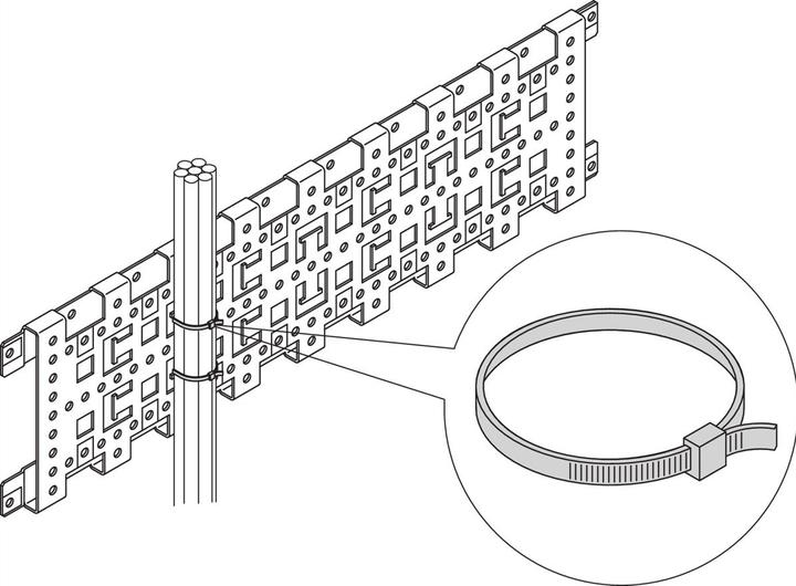 Schroff 19"-Zubehör mechanisch (Metallkabelbinder, 1 Stk.)